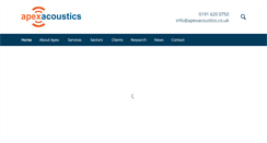 Desktop Screenshot of apexacoustics.co.uk