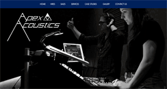 Desktop Screenshot of apexacoustics.com